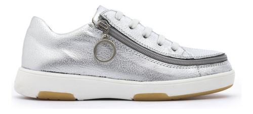 Zapatilla Mujer Apertura Total Frontal Plata