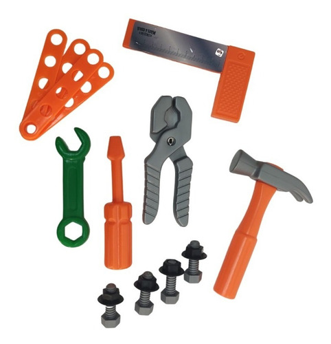 Kit Ferramentas Com Bancada E Furadeira Elétrica Infantil