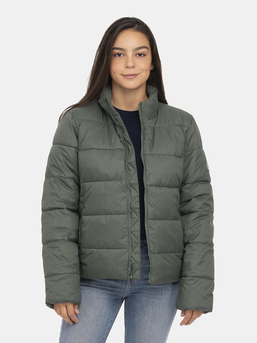 Parka Mujer Gap Acolchada Ligera Verde