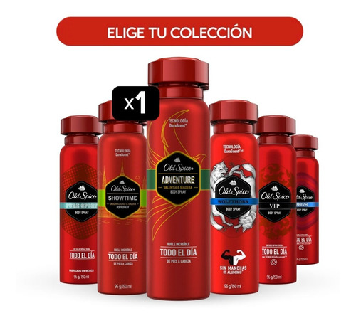 Desodorante Spray Old Spice 96 Gr - Colección Completa