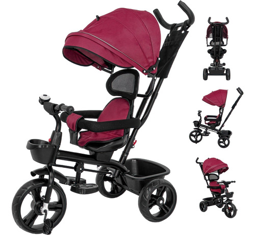 Rack & Pack Triciclo Para Bebe 2 En 1 Bicicleta Carriola