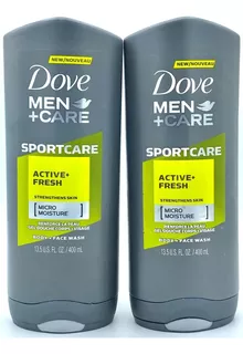 Dove Body & Face Wash, Men+care, Active Fresh Kit De 2