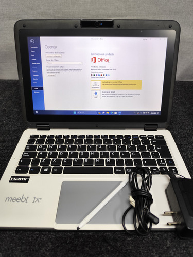 Laptop Meebox Meeclassmate 360 11,6 Wifi 128gb, 4gb Ram Negro Con Blanco (Usado)