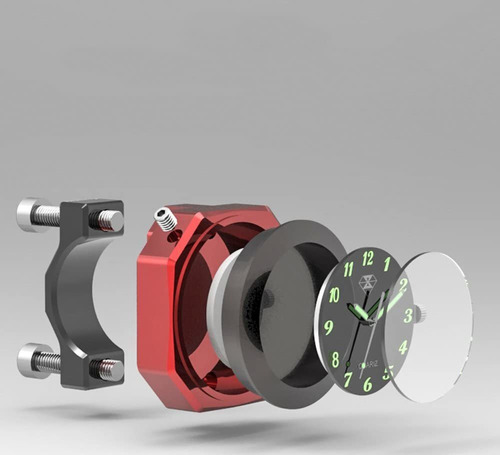 De Reloj Bicicleta Motocicleta Con Esfera Luminosa Manillar