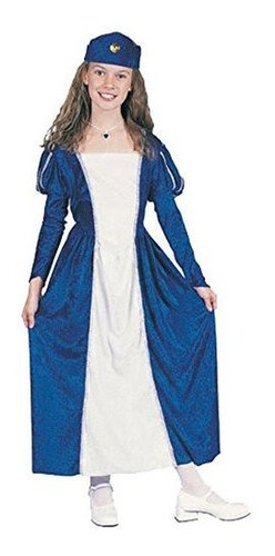Niña - Disfraces Niñas - Disfraz De Reina Medieval Azul Para