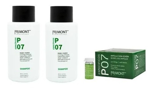 Tratamiento Anti Caida Capilar Cremiento De Pelo P07 Primont