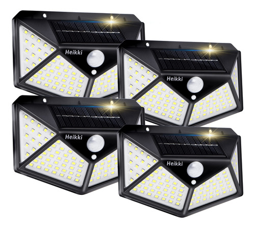 Luces Solares Para Exteriores, 100 Led/3 Modos, Angulo De Il