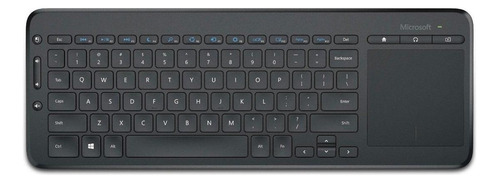 Teclado sem fio Microsoft N9Z All-in-One QWERTY inglês US cor preto