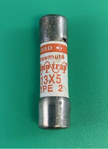 (1pc) Shawmut Amp Trap A13x5-2 Fuse Cartridge 130 Volts  Eeo