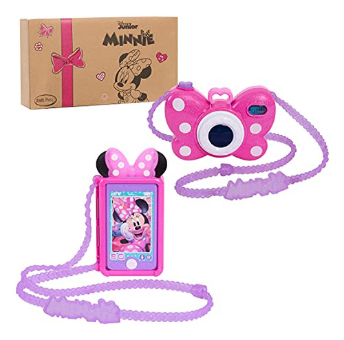 Set De 2 Cámaras Para Teléfono Móvil Disney Junior Minnie Mo