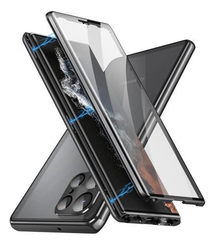 Funda Magnética De Metal Para Samsung Galaxy S23 Ultra 5g