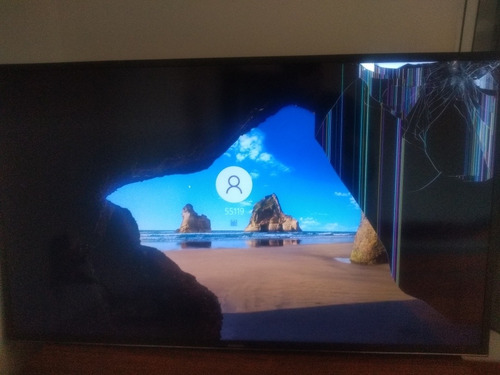 Imagem 1 de 2 de Smart Tv Samsung 40' 4k Un40mu6100g (quebrada)
