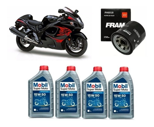 Mobil 15w50 Troca Óleo Suzuki 1300 Hayabusa Ph6018