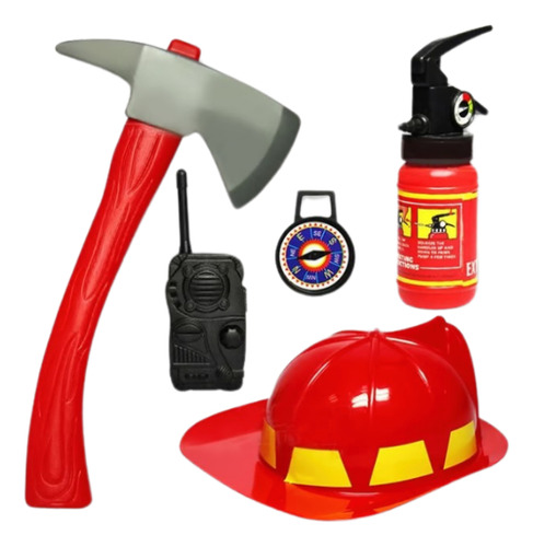 Disfraz De Bombero Para Niño Con Casco