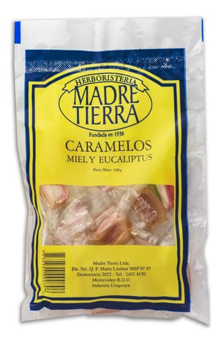 Caramelos Miel Y Eucaliptus Madre Tierra 100g