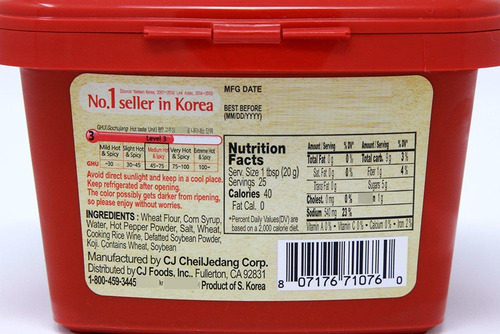 Pasta De Chile Picante Gochujang 500 G Coreana