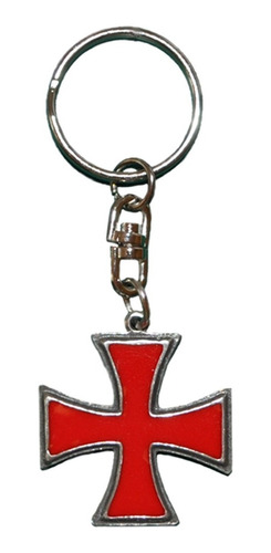 Llavero Cruz Templaria Plateado - Masón, Masonería
