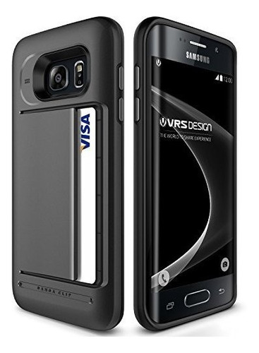 Galaxy S7 Edge Case, Diseño Vrs [clip De Damda] [plata Oscu