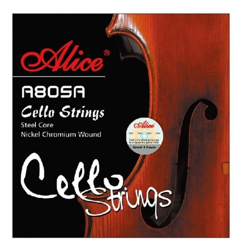 Encordado Para Cello 1/2 Alice A805a 1/2