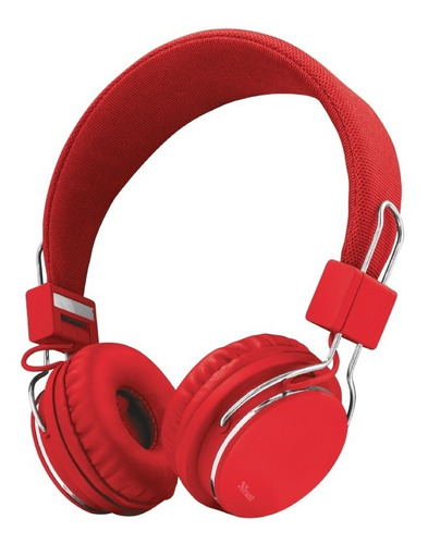 Imagen 1 de 8 de Auricular Trust Foldable Ziva Rojos Plegables Headset