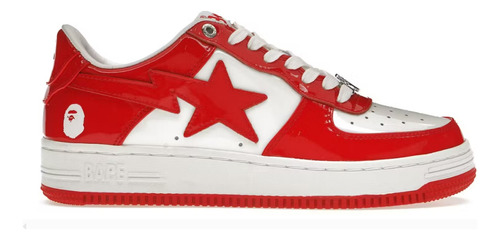 A Bathing Ape Bape Sta Low Red White