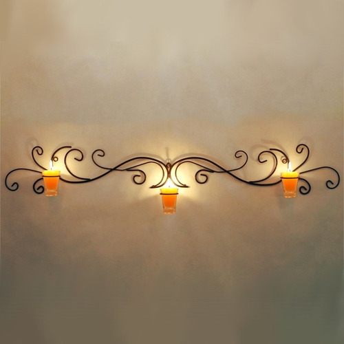 Castiçal Ondas Velas Suporte Vintage Decorativa Candelabro