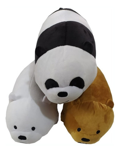 Peluche Osos Escandalosos Panda Polar Pardo 37 X 21 X 18 C/u