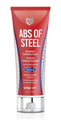 Abs Of Steel 8 Oz Crema Fit Abdomen Musculo Definicion