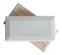 Comprar Azulejo Ceramica Española Subway 10x20 Bisel Blanco Mate