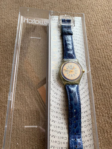 Relogio Swatch Musical Ano De 1988. En Perfeito Estado,couro