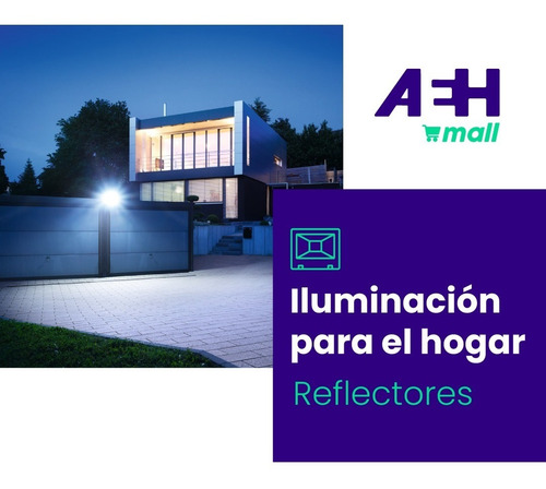 Imagen 3 de 10 de Proyector Reflector 10w = 70w Led Apto Exterior Pack X2