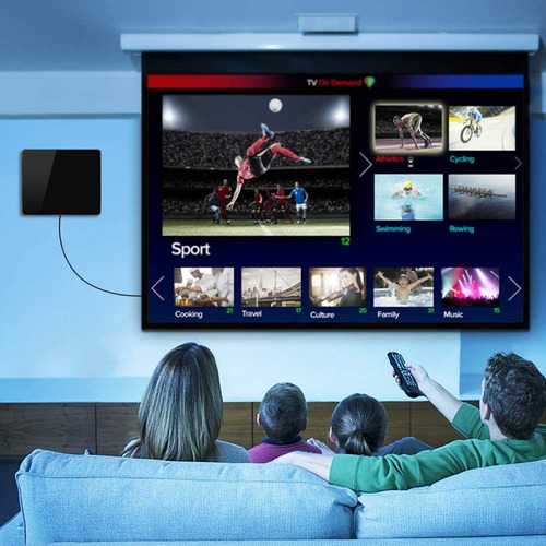 Antena De Television Digital 4k 1080p Para Hdtv Interiores