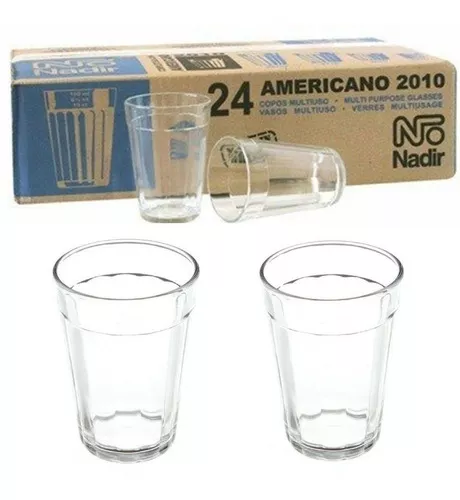 Jogo 12 Copos Americanos 190ml Nadir Copo Lagoinha De Vidro Para