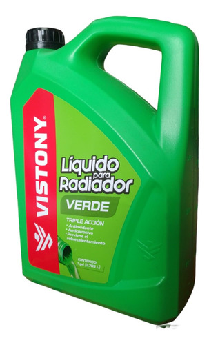 Refrigerante Coolant Vistony Verde 3.75 Lt 