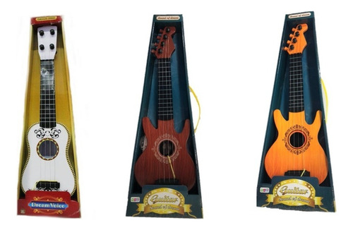 1 Guitarra Cuerdas Coco Cuerdad Juguete Plástico