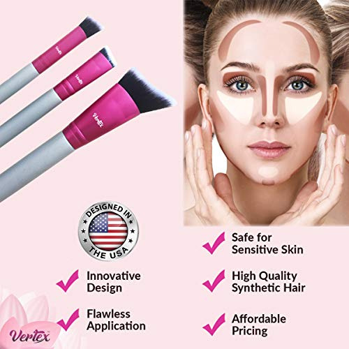 Brocha Contorno Nariz Set De Maquillaje - Mezcla Y Realce.