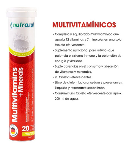 3 B-complex +3 Multivitaminicos Adulto Nutrazul (pack 6 Un)