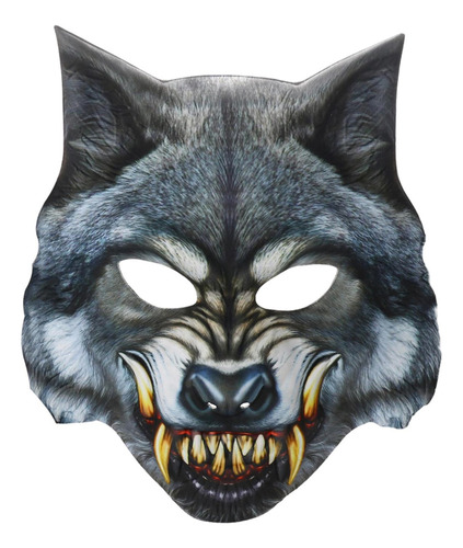 Máscara Animal, Máscara De Cabeça De Lobo Máscara