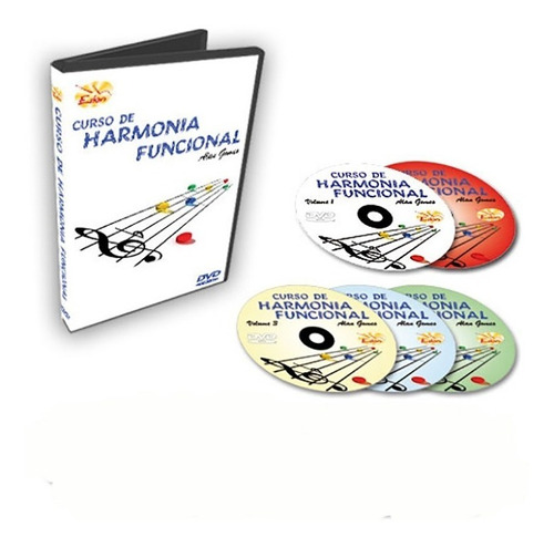 Coleção Curso De Harmonia Funcional Em 5 Dvds -original