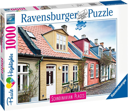 Puzzle Aarhus, Dinamarca 1000 Piezas-ravensburger
