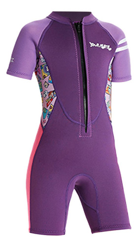 Traje De Baño Corto Deportivo Para Niñas