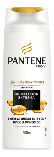 Shampoo Pantene Pro-V Hidratación Extrema en botella de 200mL por 1 unidad