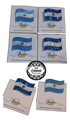 Escarapela Bandera De Resina Celeste