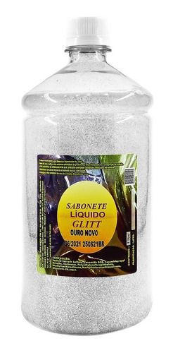 Imagem 2 de 4 de Sabonete Líquido Com Glitter Prata 1l Full
