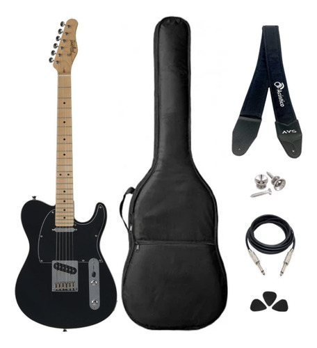 Kit Guitarra Telecaster Tagima Classic T-550 Black Completo