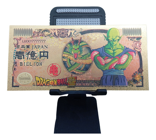 Billete Tarjeta Metalizada De Dragon Ball Z De Colección