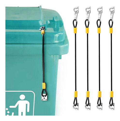 Locas De Tapa De Basura Fácil De Instalar Servicio 4pcs