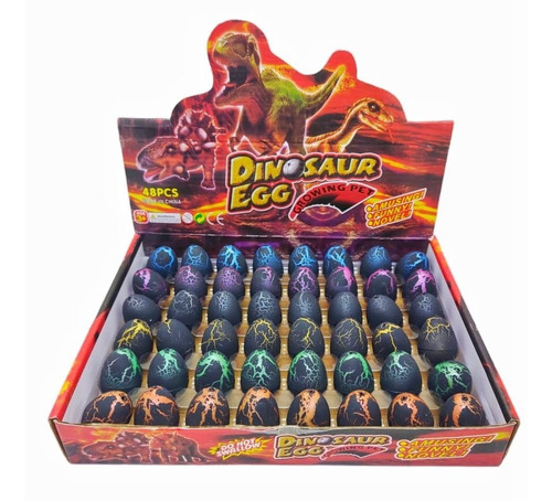 Huevo Crece Agua Dino Prehistoric Cake Topper Souvenir X10