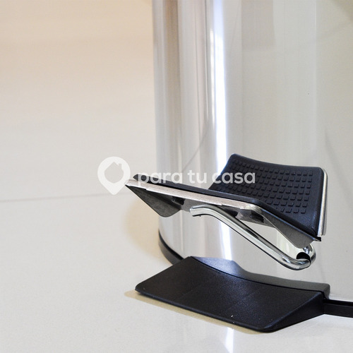 Imagen 4 de 7 de Set Cesto Tacho Basura Acero Inoxidable 3 L + Escobilla Baño