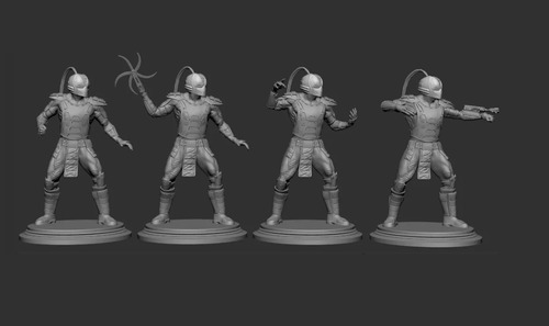 Mk Cyrax Sektor Smoke Set Archivo Stl Para Impresion 3d 